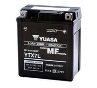 Yuasa YTX7L Batterie moto 12 V 100 CCA haute performance, AGM VRLA, sans entretien
