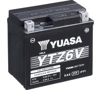 YUASA YTZ6V (WC) Batteries AGM / Gel 12V/5AH (10 Std.) [113x70x105] CCA=90A
