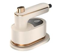 Yuattory Mini Fer à Repasser éLectrique Portatif pour VêTement à Vapeur Machine à Repasser en Tissu à Vapeur SèChe et Humide Une Prise UE