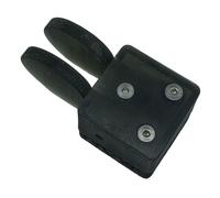 Yuattory QU-2020 Mini base de clé automatique à double attache radio de coupe Morse multifonction pratique Clé électrique CW