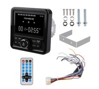 Yuattory Radio Marine FM AM MP3 Lecteur MultiméDia Bateau StéRéO éTanche Bluetooth USB AUX RéCepteur pour UTV ATV Spa RZR