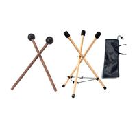 Yuattory Support pour tambour, support pour handpan, support pour caisse en bois massif, structure de trépied, support pour tambour pour instruments de percussion de 10 à 15 pouces