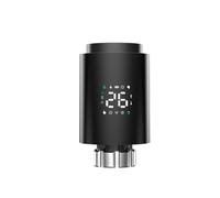 Yuattory Tuya Smart ZigBee Actionneur de radiateur TRV Vanne thermostatique programmable pour radiateur Application à distance Noir