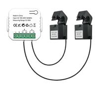 Yuattory Tuya Wifi Compteur D'Énergie Intelligent Système Solaire Photovoltaïque Consommation de Production D'Énergie Compteur de Surveillance Bidirectionnel Moniteur D'Énergie avec 2 CT