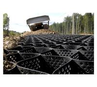 YUBAOLI Géogrille en polyéthylène Haute densité for allées et contrôle de l'érosion - Grille de Gravier de 2"/4" de Hauteur for la stabilisation des pentes(4x6m (13x20ft) 10cm/4" High)