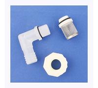 YUBAOLI Raccord coudé en Acier Inoxydable for Aquarium - Raccords de Drainage for réservoir d'eau for Tuyau d'arrosage de Jardin(7.9mm)