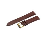 YUBAOLI Watch straps,14/16/18/20/22mm Mens Multi-layer Breathable Calfskin Watch Strap with Polished Pin Clasp(Light Brown-Black,22mm)