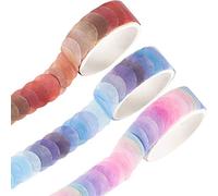 YUBBAEX Fruits Candy Lot de 3 rouleaux de ruban washi ronds de 2,4 cm pour bullet journal, planificateur, scrapbooking (Crystal Candy)