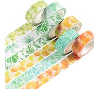 YUBBAEX Washi Tape, 6 Rouleaux Masking Tape Ruban adhesif decoratif pour Scrapbooking Artisanat de Bricolage