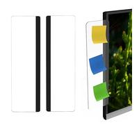 YUBBYSTU 2 Pièce Tableau MéMo,Moniteur MéMo,Computer Memo Board, Tableau De Message pour Moniteur,Acryl Message Board,Transparent Monitor Memo Board,pour office home