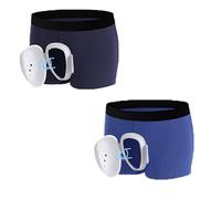 YUBDBFKAI 2 Pièces Paquets Boxer Chirurgie du Prépuce sous-vêtements de Protection,sous-vêtements Masculins pour Circoncision Slip en Coton pour Phimosis avec Trou D'aération Coupe Protectrice,A,XL