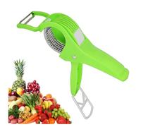 YUBDBFKAI Coupe-Fruits,Trancheuse À Banane,Coupe-Salade De Fruits Multifonctionnel,Éplucheur De Salade De Fruits Et Légumes - Outils De Cuisine pour Banane, Saucisse,Fraise,Raisin,Vert,1 pièce