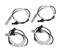 YUBEIER Capteur de Vitesse de Roue ABS Avant et arrière Gauche + Droite 4 pièces 34526760424 pour BMW E82 128I E90 328I (Noir)