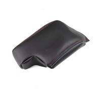 YUBEIER pour BMW Série 3 E46 1998-2003 2004 2005 Garniture de boîte d'accoudoir de Console Centrale de Voiture en Cuir Microfibre avec Ligne Rouge Bleu Blanc (LHD)
