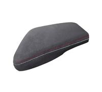 YUBEIER pour BMW X1 F48 2016 2017 2018 2019 Uniquement Conduite à Gauche, Garniture de Protection pour accoudoir de Console Centrale intérieure en Cuir suédé (Ligne Rouge Bleue Blanche)