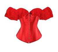 Yubenhong Haut Corset en Dentelle Multicolore Sexy pour la Poitrine, Maintien de la Taille, Corset serré, Ventre, os en Caoutchouc, Bas de vêtements Mise Forme du Corps Coton Fantaisie (RD1, XXXXXL)