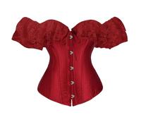 Yubenhong Haut Corset en Dentelle Multicolore Sexy pour la Poitrine, Maintien de la Taille, Corset serré, Ventre, os en Caoutchouc, Bas de vêtements Mise Forme du Corps Coton Fantaisie (RD2, L)