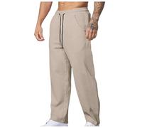 Yubenhong Pantalons décontractés pour Hommes Pantalons Droits en Velours côtelé pour Hommes Pantalon Cargo Doublé Homme (Khaki, XXL)