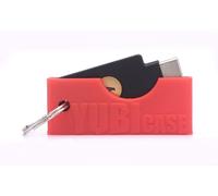 Yubicase - Protection pour Yubikey 5 NFC / 5C NFC - Étui Anti-Rayures - Yubikey Non Inclus (Rouge, USB C)