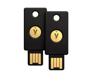 Yubico - 2 Paquets - YubiKey 5 NFC e sécurité pour l'authentification à Deux facteurs (2FA), Connexion Via USB-A ou NFC, Certification FIDO
