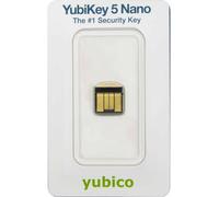 Yubico - YubiKey 5 Nano - Clé de sécurité pour l'authentification à Deux facteurs (2FA), Connexion Via USB-A, Format Compact, Certification FIDO - Protection de Vos comptes en Ligne