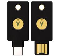 Yubico - Kit e sécurité NFC (USB-A et USB-C) - Compatibilité de Base e sécurité et Code d'accès pour l'authentification multifacteur (MFA), Connexion Via USB ou NFC, certifié FIDO
