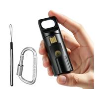 YubiKey - Coque pour YubiKey 5 NFC et 5C NFC, porte e sécurité en aluminium imperméable, résistant aux chocs, avec mousqueton et lanière