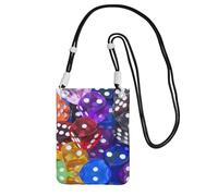 YUBVCF Ensemble de dés pour petits téléphones portables, sac à bandoulière, compatible avec tous les téléphones portables, utilisation pour la course, la marche, le vélo, Noir , Taille unique