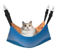 YUBVCF Flops On A Sandy Beach Lit doux pour animal domestique avec sangle réglable pour furet, chaton, chiot, petit chien