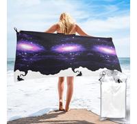 YUBVCF Galaxy Space Art Serviette de sport en microfibre à séchage rapide, serviettes douces et absorbantes pour le camping