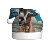 YUBVCF Goat Printing Promotion Merry Christmas, chapeau cloche à thème, chapeaux de soleil mignons pour adultes spectacles de scène