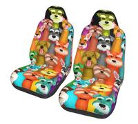 YUBVCF Housses de siège de voiture motif schnauzer à l'huile pour la plupart des voitures, camions, SUV