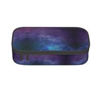 YUBVCF Jolie trousse à crayons motif univers avec étoiles, galaxie interstellaire pour étudiants, garçons et filles, grande capacité, multi-emplacements et durable, Noir , Taille unique, Organiseur de