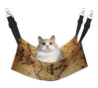 YUBVCF Lit souple pour animal domestique avec sangle réglable Motif carte du monde