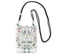 YUBVCF Petit sac à bandoulière pour téléphone portable, compatible avec tous les téléphones portables, utilisation pour la course, la marche, le vélo, Noir , Taille unique