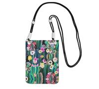 YUBVCF Petit sac à bandoulière pour téléphone portable, compatible avec tous les téléphones portables, utilisation pour la course, la marche, le vélo, Noir , Taille unique