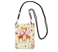 YUBVCF Petit sac à bandoulière pour téléphone portable, compatible avec tous les téléphones portables, utilisation pour la course, la marche, le vélo, Noir , Taille unique
