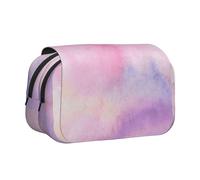 YUBVCF Rainbow. Trousse à stylos double couche à clapet pour garçons et filles, étui de transport durable avec fermeture éclair pour l'école, Noir , Taille unique, Organiseur de sac