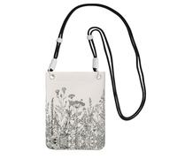 YUBVCF Sac à bandoulière pour téléphone portable, compatible avec tous les téléphones portables, utilisation pour la course, la marche, le vélo, noir