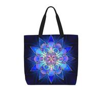 YUBVCF Sac fourre-tout rectangulaire à motif floral pour femme, grande capacité, sac à bandoulière avec poignée sur le dessus, sac à main pour voyage, travail, Noir , Taille unique