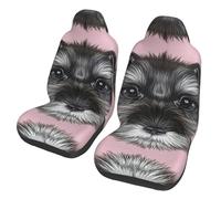 YUBVCF Schnauzer Housses de siège de voiture pour chien, housses de siège de voiture, housses de siège adaptées à la plupart des voitures, camions, SUV