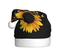 YUBVCF Tournesol Floral Papillons Art Impression Promotion Joyeux Noël, Chapeau cloche à thème, chapeaux de soleil mignons pour adultes spectacles de scène