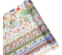 YUBX 15 Rouleaux Washi Tape Ruban Adhésif Papier Décoratif Masking Tape pour Scrapbooking Artisanat de Bricolage (Splendid Embroidery)