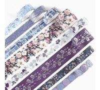 YUBX 8 Rouleaux Washi Tape Ruban Adhésif Papier Décoratif Masking Tape pour Scrapbooking Artisanat de Bricolage