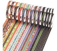 YUBX Maigre Or Washi Tape Set 26 Rouleaux Masking Tape Ruban adhesif decoratif pour Scrapbooking Artisanat de Bricolage 3MM/5MM de large (Skinny 26)
