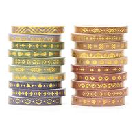 YUBX Maigre Washi Tape Set Masking Tape 20 rouleaux Ruban adhesif decoratif pour Scrapbooking Artisanat de Bricolage 5MM de large (Four Seasons)