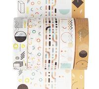 YUBX Maigre Washi Tape Set Masking Tape 5 rouleaux Ruban adhesif decoratif pour Scrapbooking Artisanat de Bricolage 10MM de large (POP)