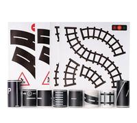 YUBX Road Railway Washi Tape Set 8 rouleaux Ruban Adhésif Papier Décoratif Masking Tape pour loisirs créatifs, bullet journaux, planificateurs, scrapbooking, emballage