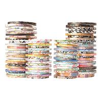 YUBX Supplémentaire Mince Washi Tape Set Modèles aléatoires 80+ Rouleaux Feuille d’or Super Maigre Masking Tape Ruban Adhésif pour Scrapbooking Artisanat de Bricolage