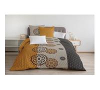 YUCATAN Parure de couette 100% coton - Orange - 220x240 cm